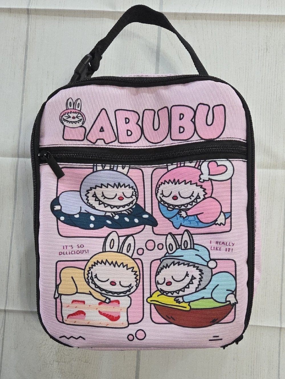 LABUBU Pink Character Lunch Bag